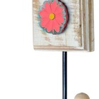 Kit Banheiro 3 Toalheiros 1 Porta Papel Higiênico Flor Branca