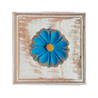 Kit Banheiro 3 Toalheiros 1 Porta Papel Higiênico Flor Branca