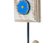 Kit Banheiro 3 Toalheiros 1 Porta Papel Higiênico Flor Branca