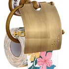 Kit Banheiro 5 Peças Bronze C/ Porcelana Conjunto Acessórios