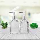 Kit Banheiro  Porta Sabonete  Vidro Clear E Mini Vaso  4 Pc