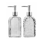 Kit Banheiro  Porta Sabonete  Vidro Clear E Mini Vaso  4 Pc