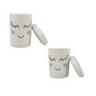 Kit Banheiro Acessórios Organizador Higiênico Nuvem Com Cílio