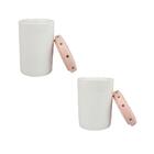 Kit Banheiro Acessórios Organizador Higiênico Pêssego Poá Beb