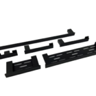 Kit Banheiro Acessórios Preto Aço Inox Luxo 6 Peças Metal Mon