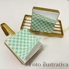 Kit Banheiro Adesivo Dourado Fosco Arthi 4 Peças