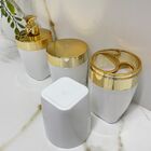 Kit Banheiro Bancada Branco Dourado 3pçs Future