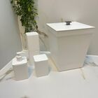 Kit Banheiro Bancada C/ Lixeira Stolf Branco 4 Pçs