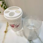 Kit Banheiro Bancada Higiene 4pçs Floral