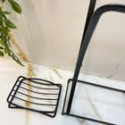 Kit Banheiro Bancada P Toalha Saboneteira Preto 2pçs