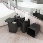 Kit Banheiro Com Porta Algodão Escovas E Sabonete Líquido - S