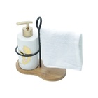 Kit Banheiro - Conjunto Com Porta Sabonete Liquido Toalha E S
