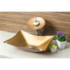 Kit Banheiro Cuba Bronze + Torneira Cascata + Válvula Click