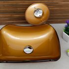 Kit Banheiro Cuba De Vidro Abaulada + Torneira Cascata + Válv