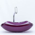 Kit Banheiro Cuba De Vidro Abaulada + Torneira Link + Válvula