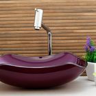 Kit Banheiro Cuba De Vidro Abaulada + Torneira Link + Válvula