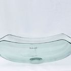 Kit Banheiro Cuba De Vidro Abaulada Incolor + Torneira Link +