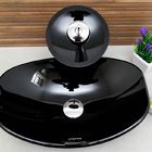 Kit Banheiro Cuba De Vidro Chanfrada Preta + Torneira Cascata