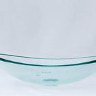 Kit Banheiro Cuba De Vidro Oval Incolor + Torneira Link + Vál