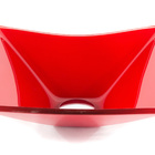 Kit Banheiro Cuba De Vidro Quadrada Rt 34 Cm + Torneira Casca