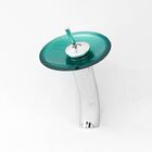 Kit Banheiro Cuba De Vidro Redonda 30 Cm + Torneira Cascata +