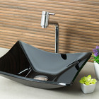 Kit Banheiro Cuba De Vidro Retangular + Torneira Link + Válvu