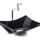 Kit Banheiro Cuba De Vidro Retangular + Torneira Link + Válvu