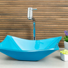 Kit Banheiro Cuba De Vidro Retangular + Torneira Link + Válvu