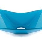 Kit Banheiro Cuba De Vidro Retangular + Torneira Link + Válvu