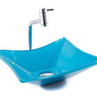 Kit Banheiro Cuba De Vidro Retangular + Torneira Link + Válvu