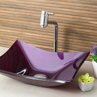 Kit Banheiro Cuba De Vidro Retangular + Torneira Link + Válvu