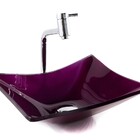 Kit Banheiro Cuba De Vidro Retangular + Torneira Link + Válvu