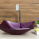 Kit Banheiro Cuba De Vidro Retangular + Torneira Link + Válvu