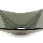 Kit Banheiro Cuba De Vidro Retangular + Torneira Link + Válvu