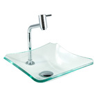 Kit Banheiro Cuba De Vidro Retrô 33 Cm + Torneira Link + Válv