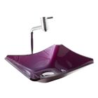 Kit Banheiro Cuba De Vidro Retrô 38 Cm + Torneira Link + Válv