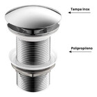 Kit Banheiro Cuba De Vidro Retrô 38 Cm + Torneira Link + Válv