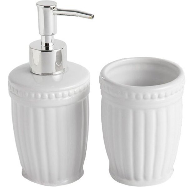 Kit Banheiro De Cerâmica 2 Peças - Jolitex Branco