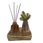 Kit Banheiro Difusor Com Varetas, Cesto Organizador E Vaso