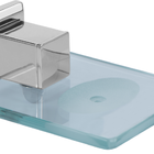 Kit Banheiro Inox Lavabo Luxo Quadrado 5 Peças Acessorios