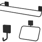 Kit Banheiro Lavabo 03 Peças Acessórios Preto