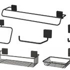 Kit Banheiro Lavabo 06 Peças Acessorios Para Banheiro Preto