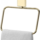 Kit Banheiro Lavabo 3 Peças Dourado Future Porta Toalha Banho