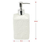 Kit Banheiro Lavabo 3 Peças Relevo Rosas Porcelana