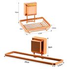 Kit Banheiro Lavabo Banho Saboneteira Toalheiro Ventosa  - Ro