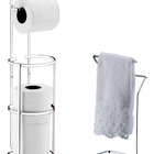 Kit Banheiro Lavabo Cromado 02 Peças, Porta Toalha Bancada  E