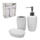 Kit Banheiro Lavabo Decorado Para Bancada Pia Casamento 3 Pç