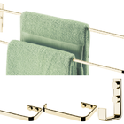 Kit Banheiro Lavabo Dourado 04 Peças Future Porta Toalha Dupl