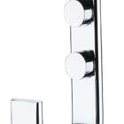 Kit Banheiro Lavabo Future Cromado, Porta Toalha Duplo 60 Cm,