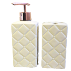 Kit Banheiro Lavabo Pia Decorado Moderno Organizador 2 Peças